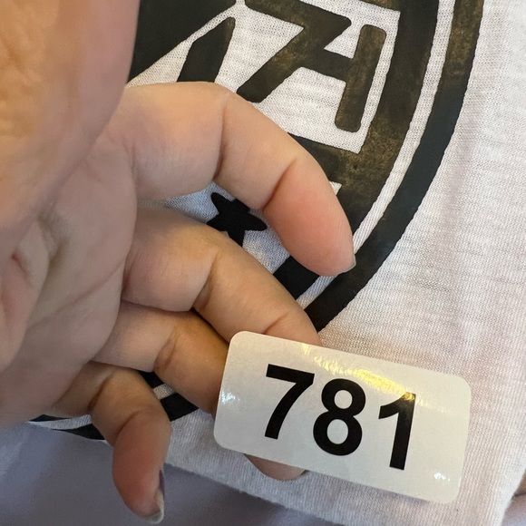 COPY - AMERICAN FIGHTER M MEDIUM T SHIRT BLACK WHITE HOT PINK 781 - Picture 7 of 15